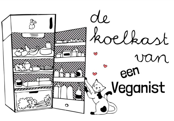 De koelkast van een veganist